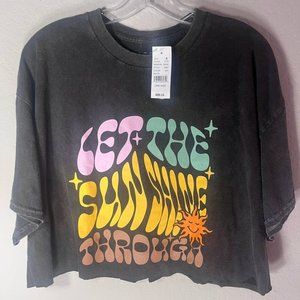 High Quality Women T-Shirt Black Size Large Short Sleeve Crew Neck Pullover